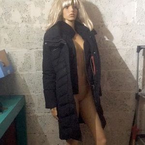 Andrew Marc Long black coat